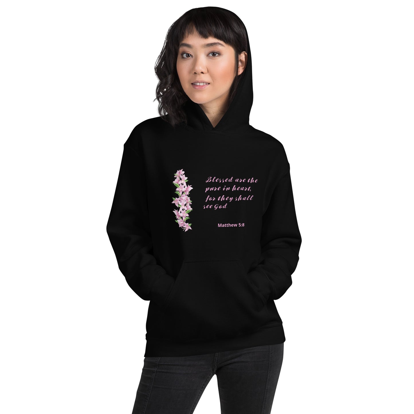 black unisex christian hoodies