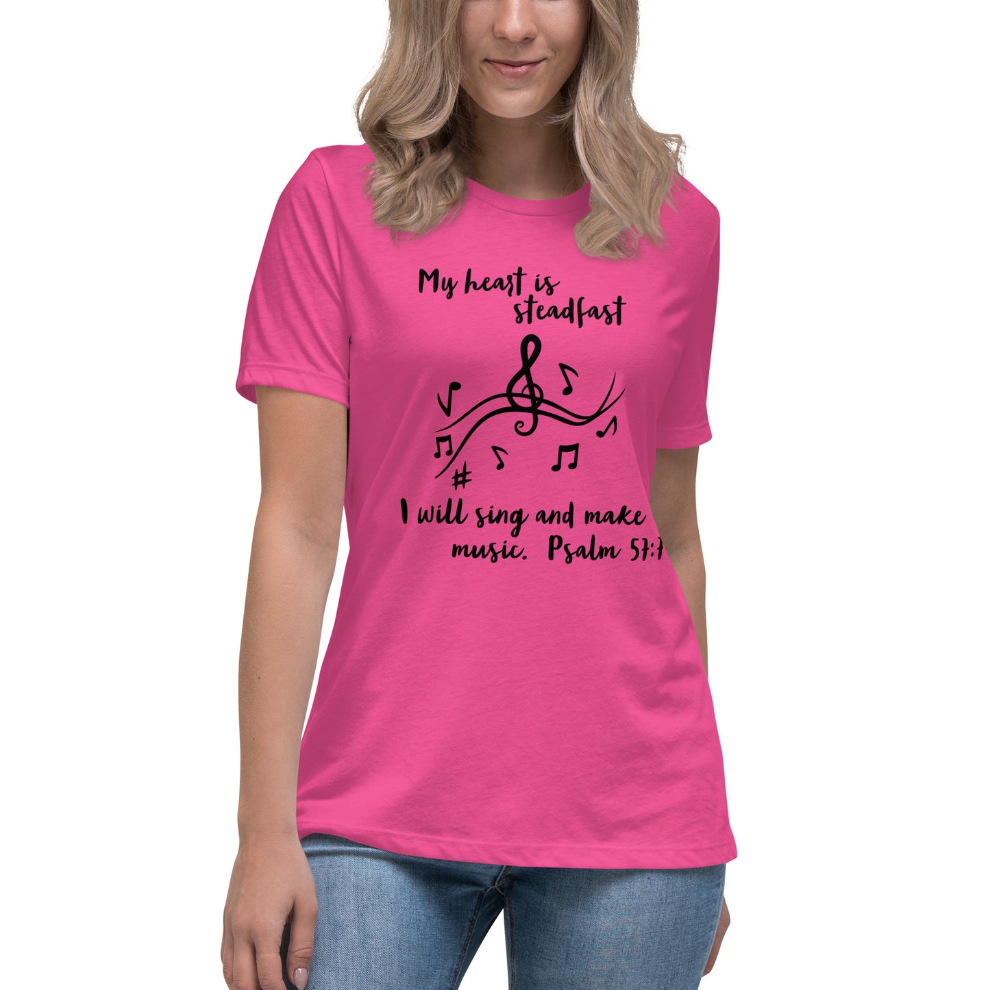 Pink womens christian tee shirt