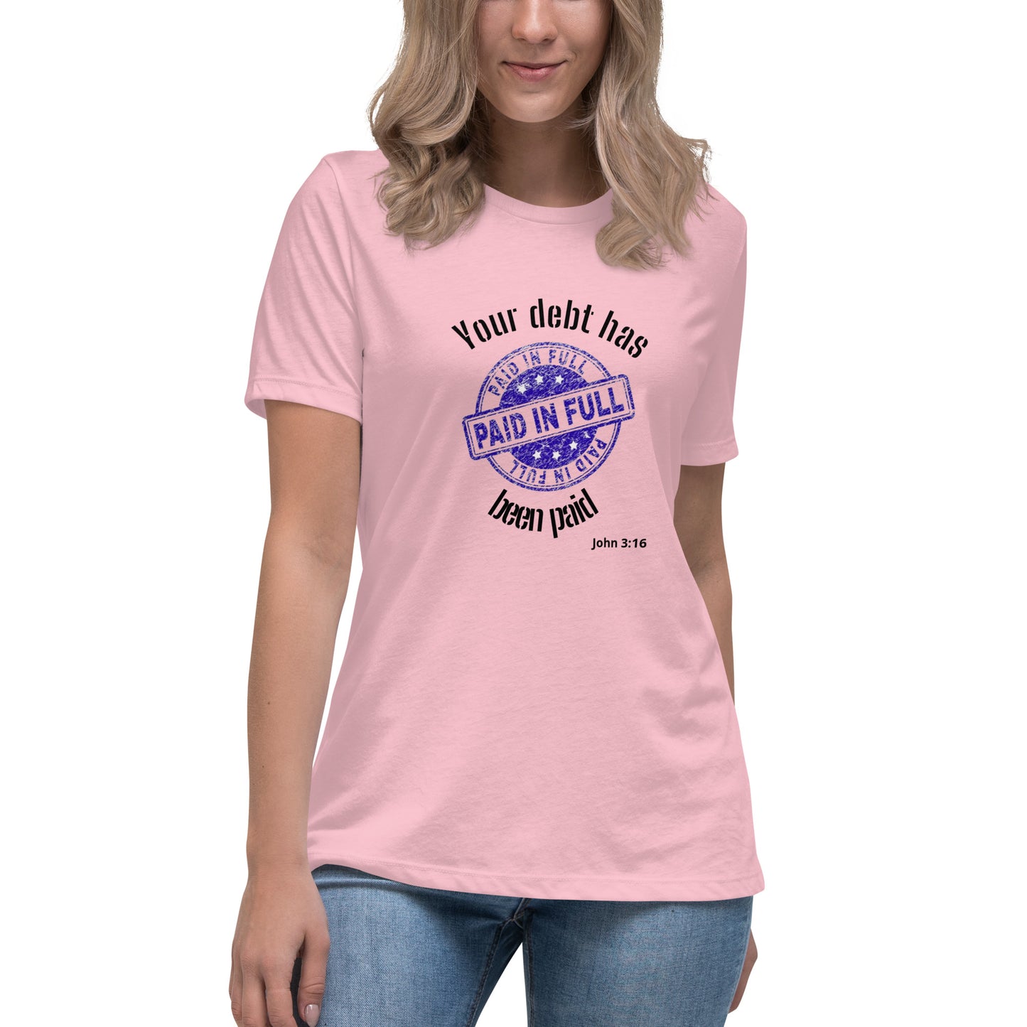 Pink christian tee shirt