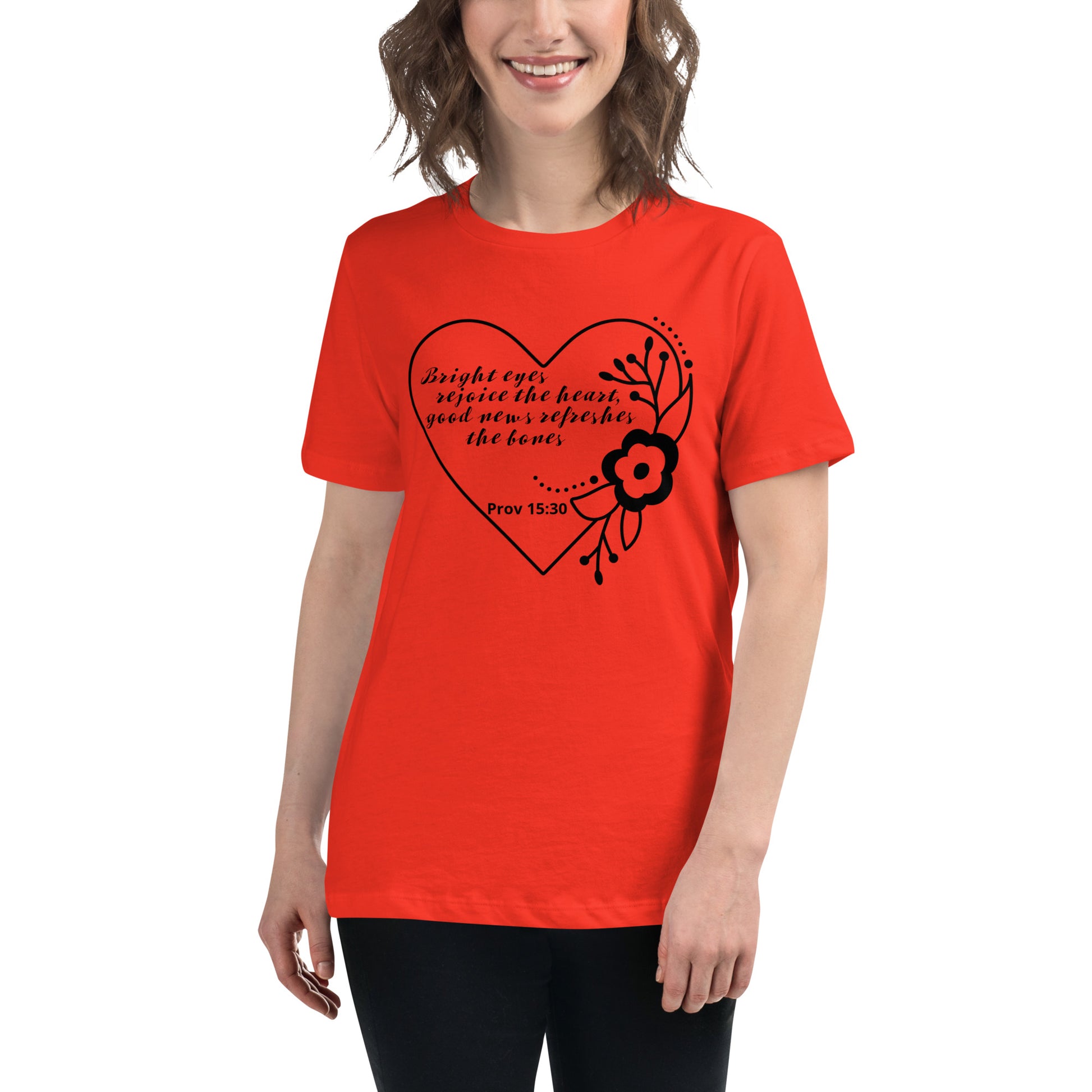 Women's red color christian t shirts